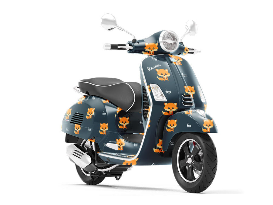 Pixel Tails Animal Vespa Scooter Wrap Film
