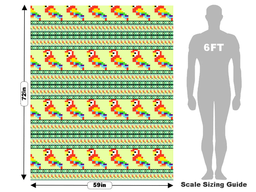 Pixelated Dialogue Birds Vehicle Wrap Scale~Rwraps Series 914 Pixelated Dialogue Birds Measurements~1