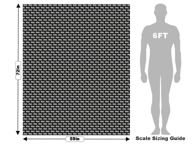 Pixelated Version 1 Brick Vehicle Wrap Scale~Rwraps Series 914 Pixelated Version 1 Brick Measurements~2