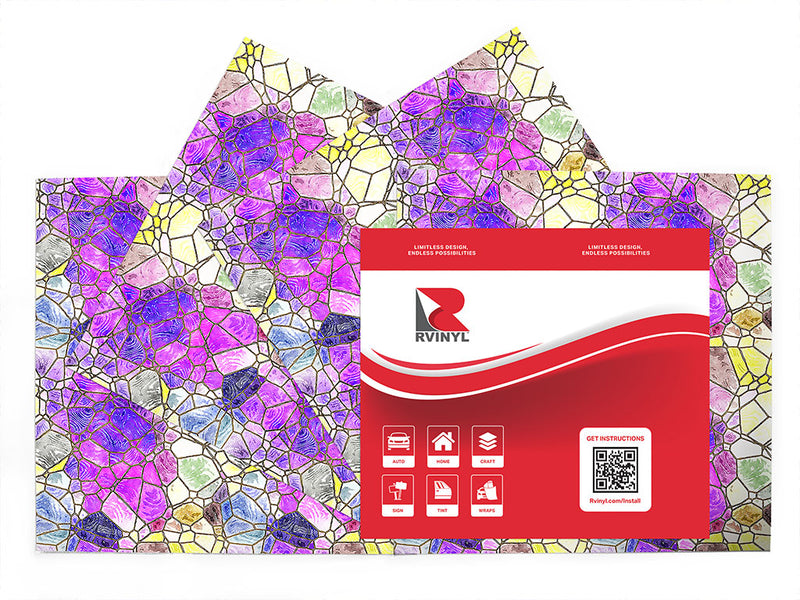 pizza edge mosaic Craft Vinyl Sheet Pack