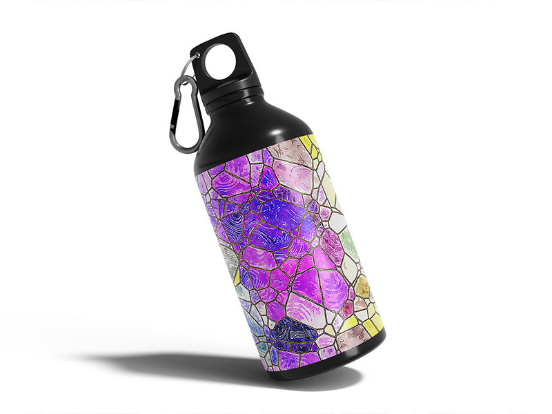pizza edge mosaic Water Bottle DIY Stickers