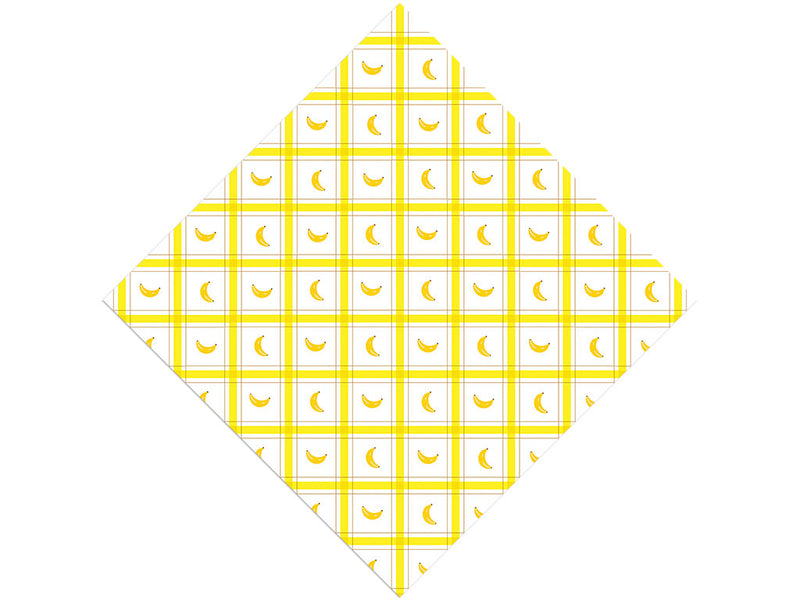 Plaid Plantains Fruit Vinyl Wrap Pattern