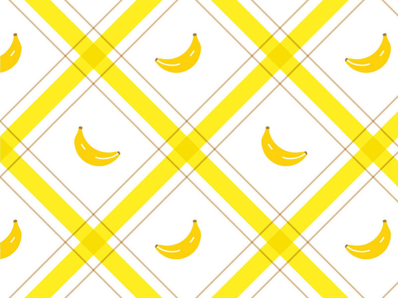 Plaid Plantains Fruit Vinyl Wrap Pattern~Rwraps Series 914 Digitally Printed Vinyl Wrap~0