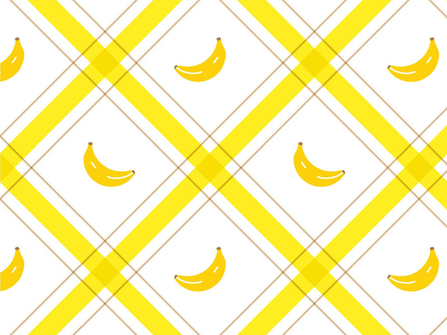 Plaid Plantains Fruit Vinyl Wrap Pattern~Rwraps Series 914 Digitally Printed Vinyl Wrap~0