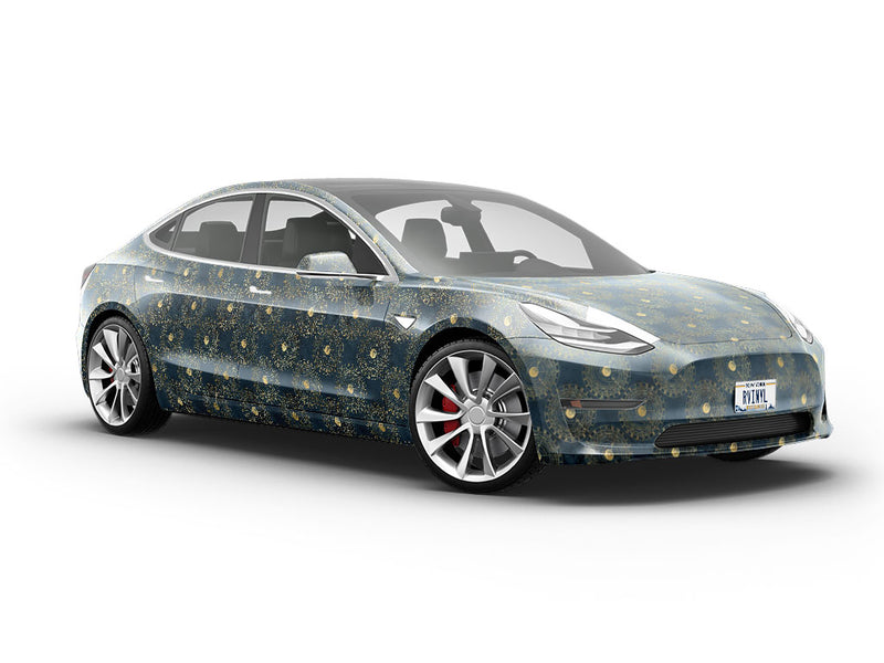 Planetary Timestamps Steampunk Vehicle Vinyl Wrap