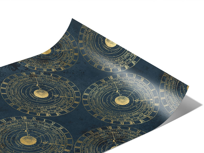 Planetary Timestamps Steampunk Vinyl Wraps~Rwraps Series 914 Digitally Printed Vinyl Wrap~0