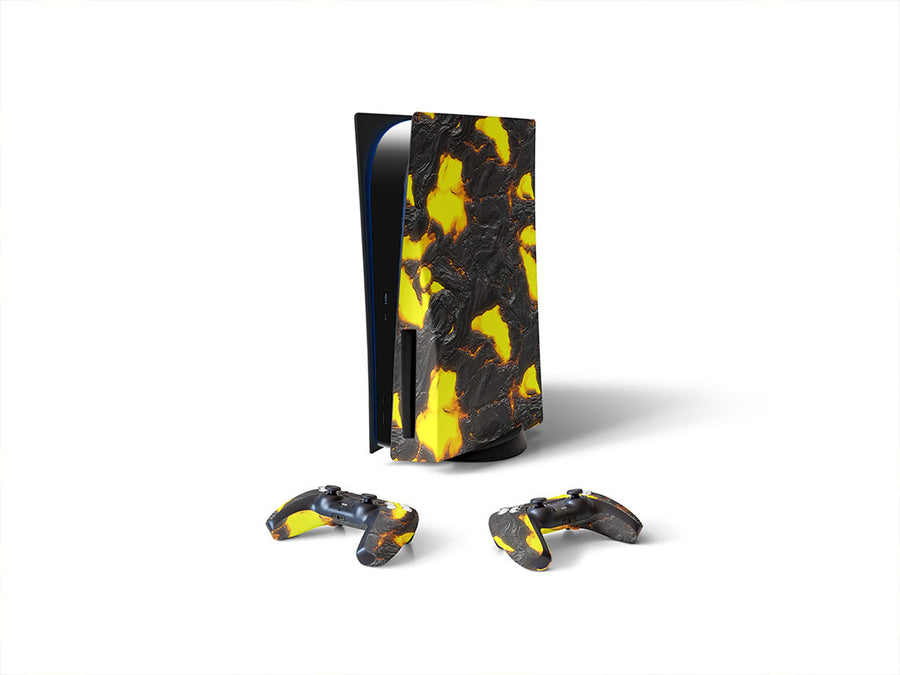 plate tectonics lava Sony PS5 DIY Skin