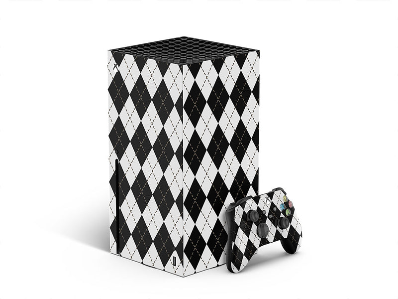 play checkers argyle XBOX DIY Decal