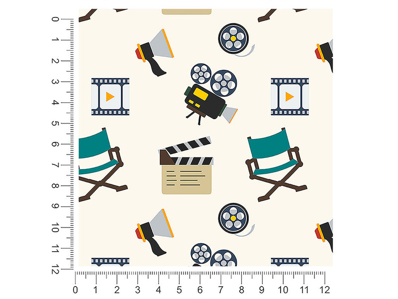 playback start movie 1ft x 1ft Craft Sheets