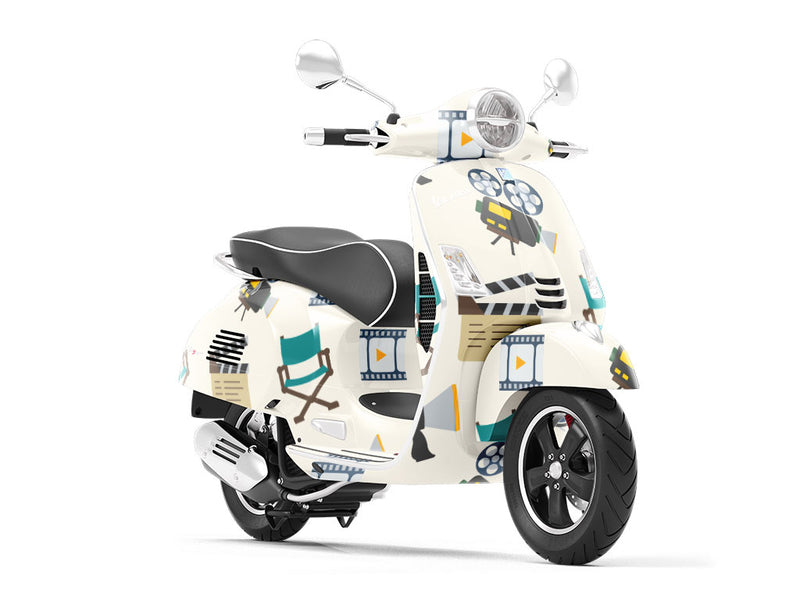 Playback Start Movie Vespa Scooter Wrap Film