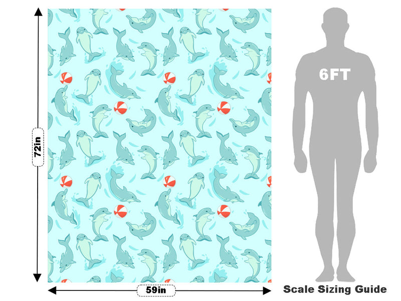 Playful Dolphins Marine Life Vehicle Wrap Scale~Rwraps Series 914 Playful Dolphins Marine Life Measurements~1