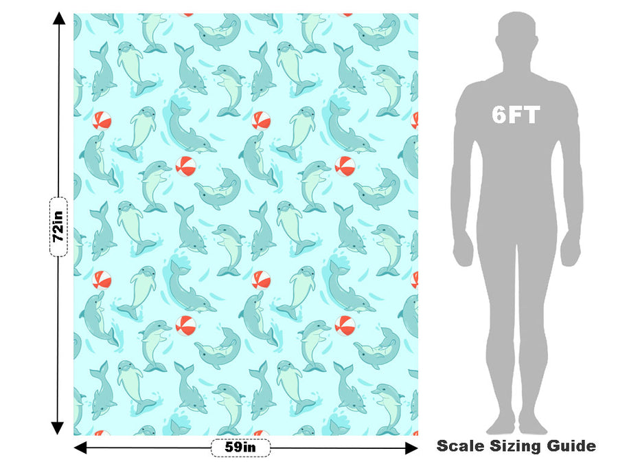 Playful Dolphins Marine Life Vehicle Wrap Scale~Rwraps Series 914 Playful Dolphins Marine Life Measurements~1