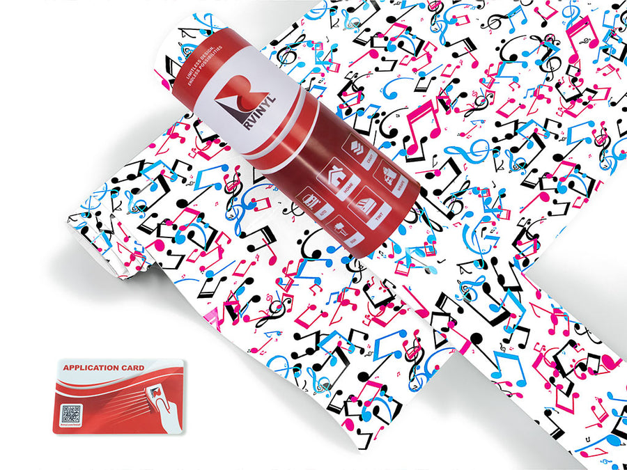 playful notes music Craft Vinyl Roll