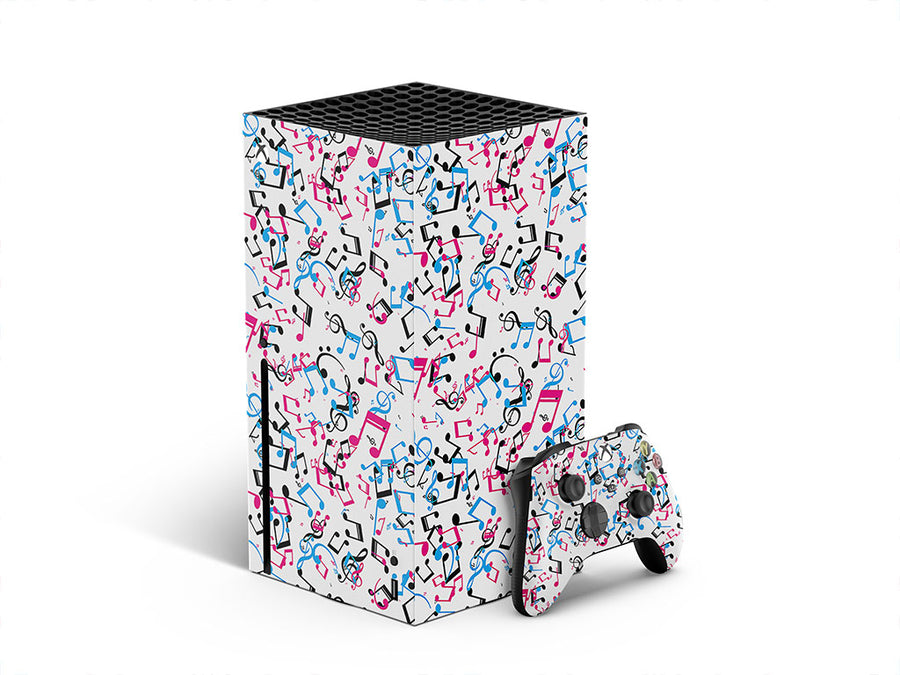 playful notes music XBOX DIY Decal