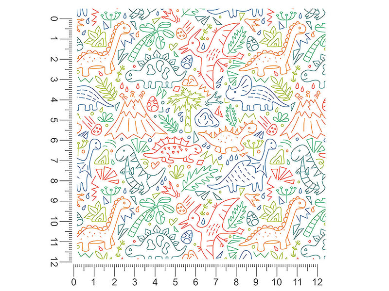 playroom pals dinosaur 1ft x 1ft Craft Sheets