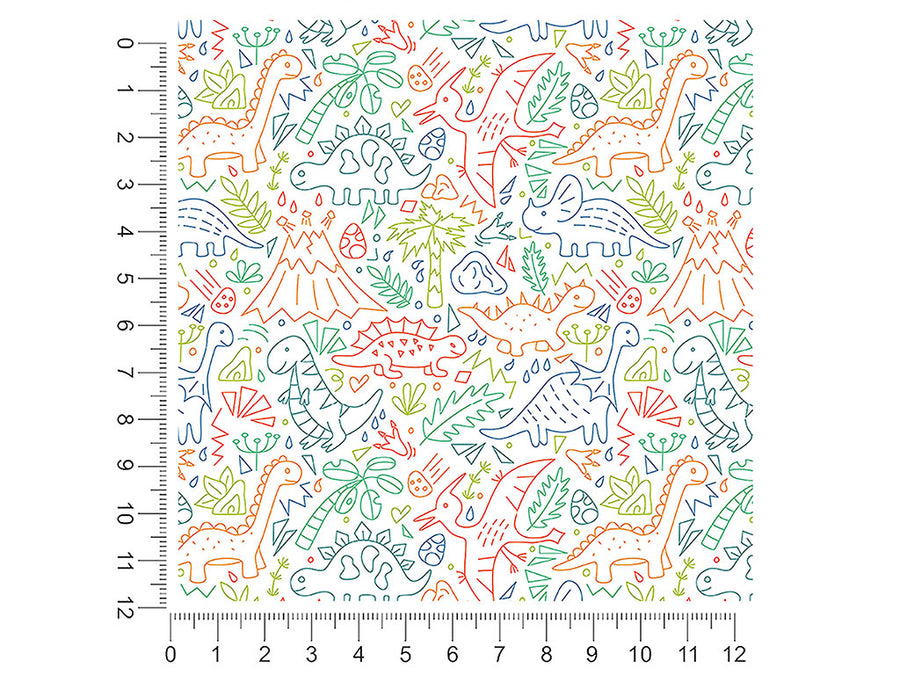 playroom pals dinosaur 1ft x 1ft Craft Sheets