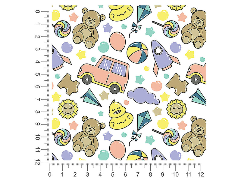 playroom pastels toy room 1ft x 1ft Craft Sheets