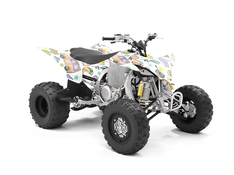 Playroom Pastels Toy Room ATV Wrapping Vinyl