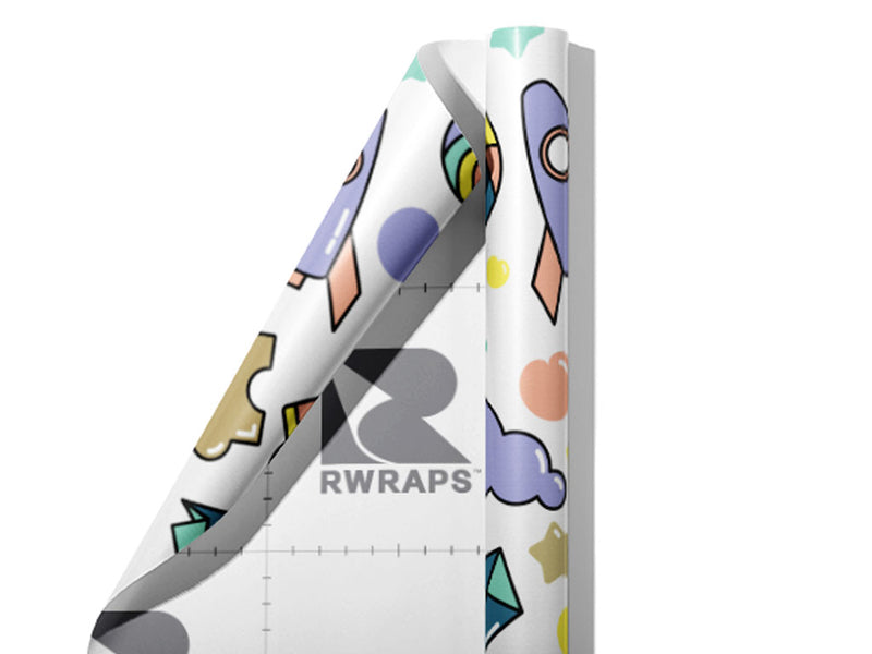 Playroom Pastels Toy Room Wrap Film Sheets~Rwraps Series 914 Playroom Pastels Toy Room Scrolled Sheet~3
