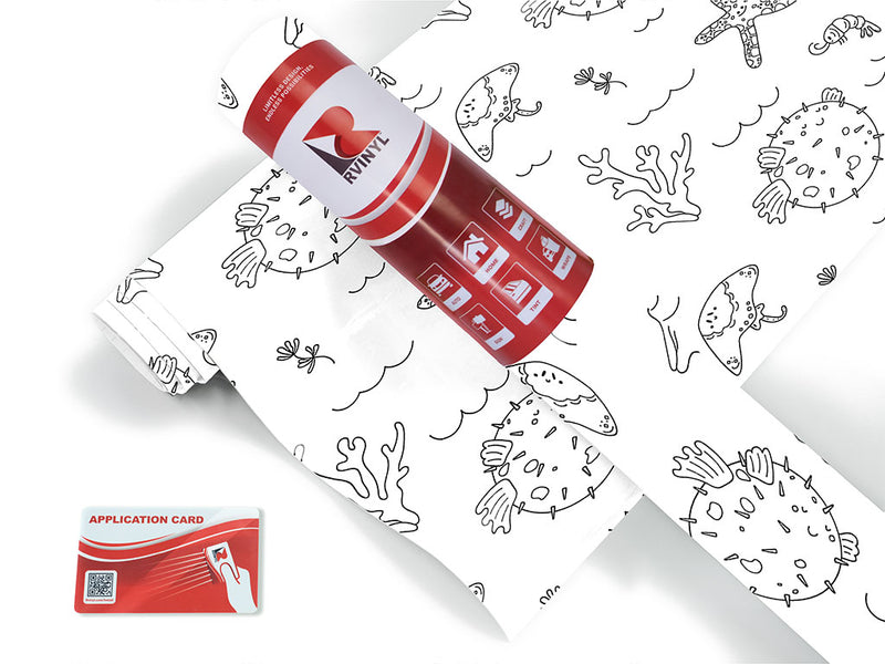 pleasant puffer salt water Craft Vinyl Roll