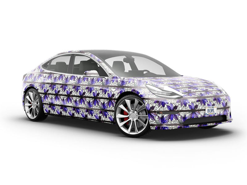 Plucking Petals Stained Glass Vehicle Vinyl Wrap