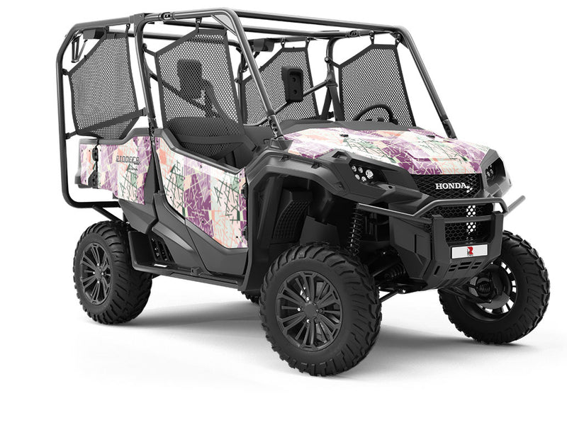 Plum Pudding Art Deco Utility Vehicle Vinyl Wrap