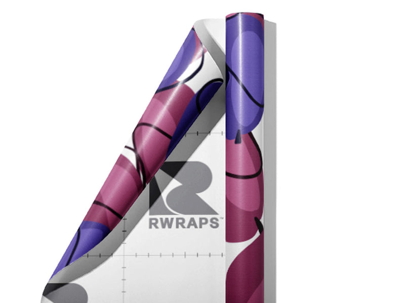 Plumb Tired Fruit Wrap Film Sheets~Rwraps Series 914 Plumb Tired Fruit Scrolled Sheet~3