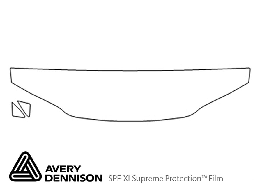 breeze Avery Dennison Clear Bra Hood Precut PPF Diagram