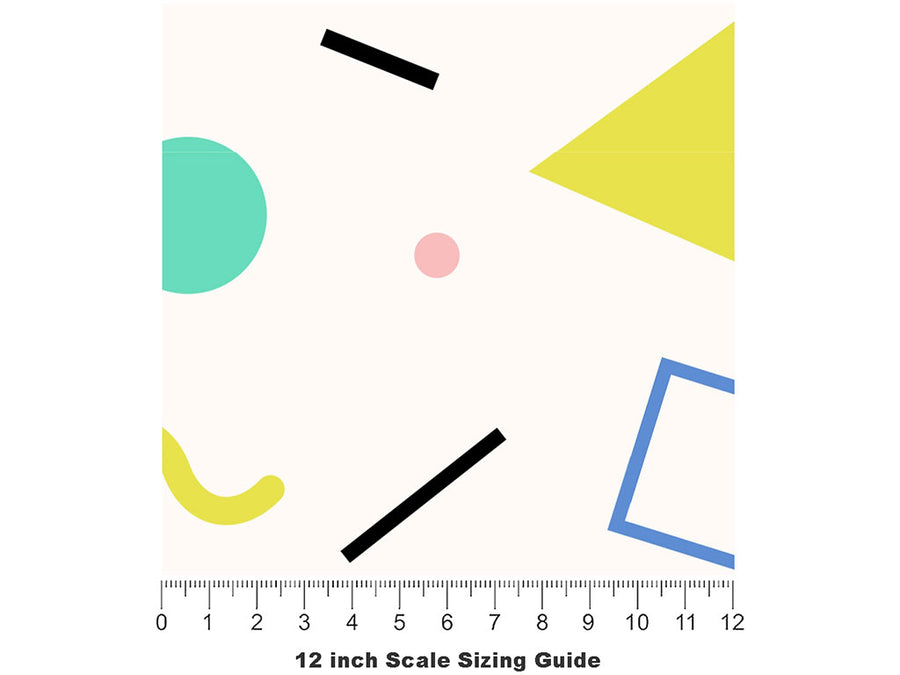 Pocket Lint Abstract Vinyl Film Pattern Size 12 inch Scale~Rwraps Pocket Lint Abstract Sizing Chart~2