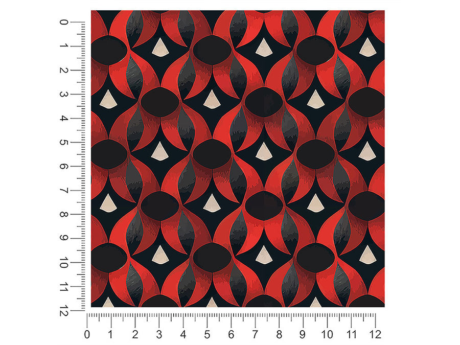 poison petals art deco 1ft x 1ft Craft Sheets