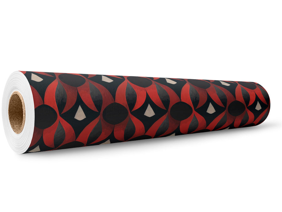 Poison Petals Art Deco Wrap Film Wholesale Roll~Rwraps Series 914 Digitally Printed Vinyl Roll~5