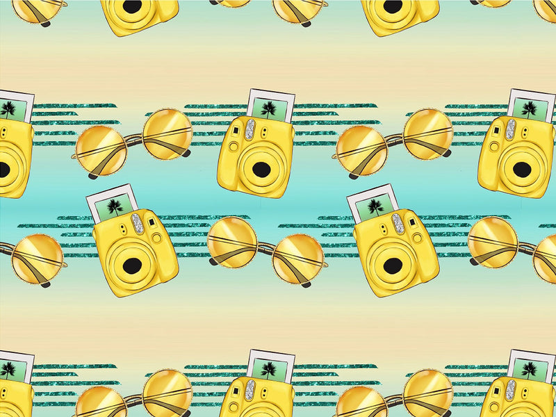 Polaroid Memories Summertime Vinyl Wrap Pattern~Rwraps Series 914 Digitally Printed Vinyl Wrap~0