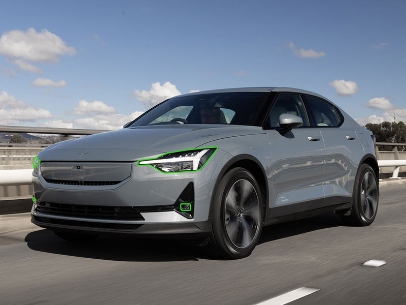 polestar 2 2023-2025 Headlight Protection Installation Location