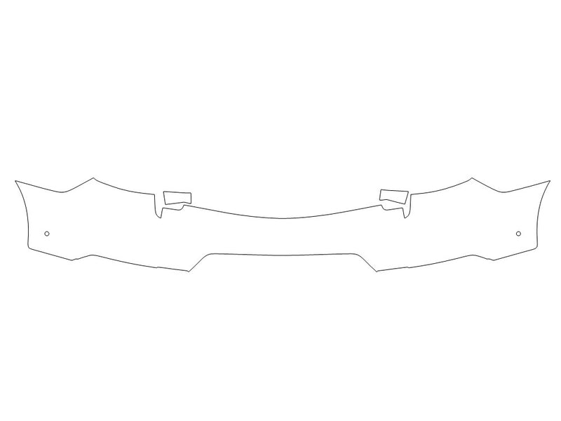 2 3M Clear Bra Door Cup Precut PPF Diagram