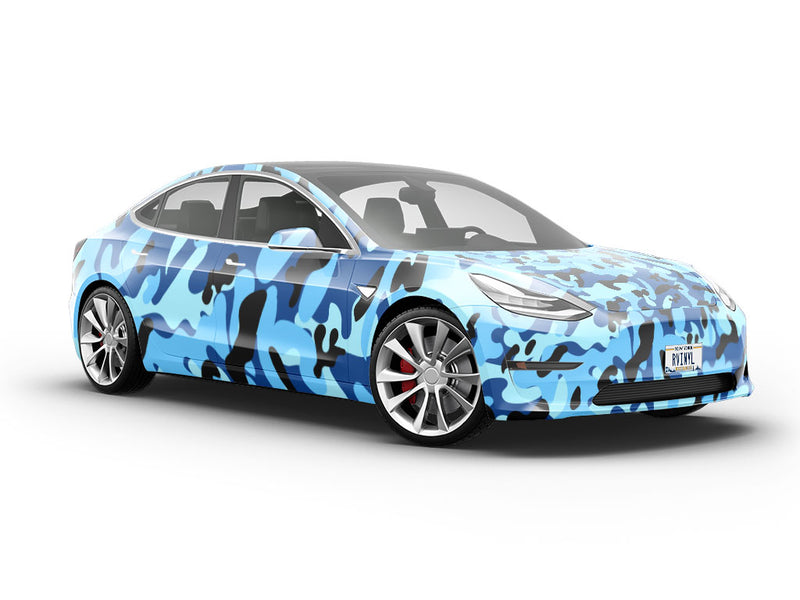Police Strobe Camouflage Vehicle Vinyl Wrap
