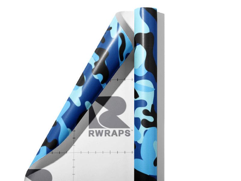 Police Strobe Camouflage Wrap Film Sheets~Rwraps Series 914 Police Strobe Camouflage Scrolled Sheet~3