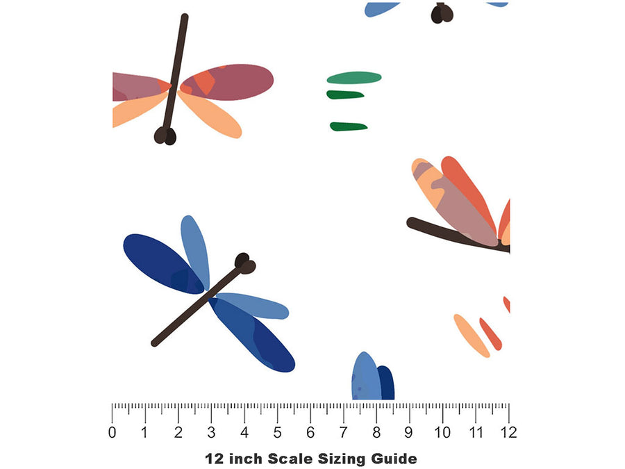Polite Passerby Bug Vinyl Film Pattern Size 12 inch Scale~Rwraps Polite Passerby Bug Sizing Chart~2
