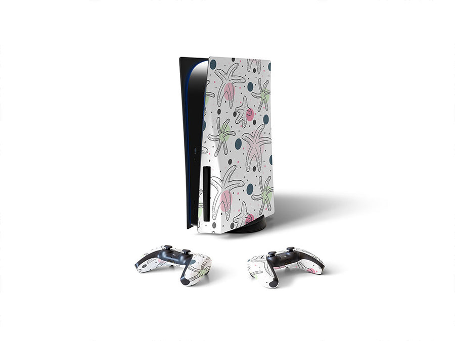 polka dots salt water Sony PS5 DIY Skin
