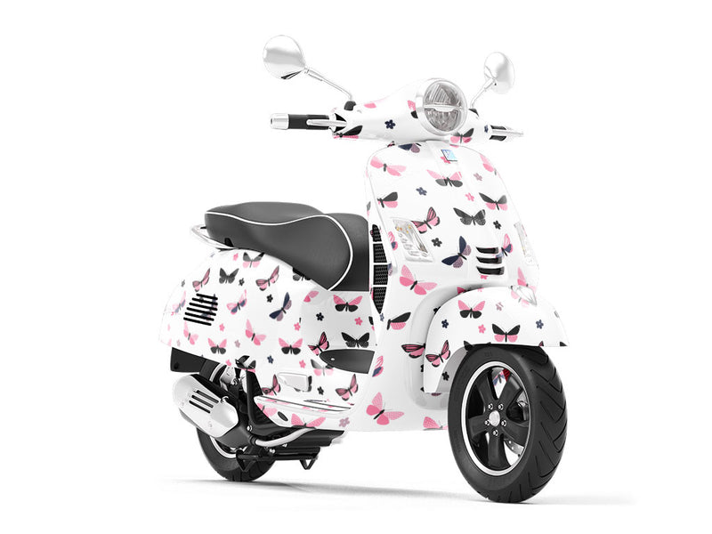 Polkadot Daisies Bug Vespa Scooter Wrap Film
