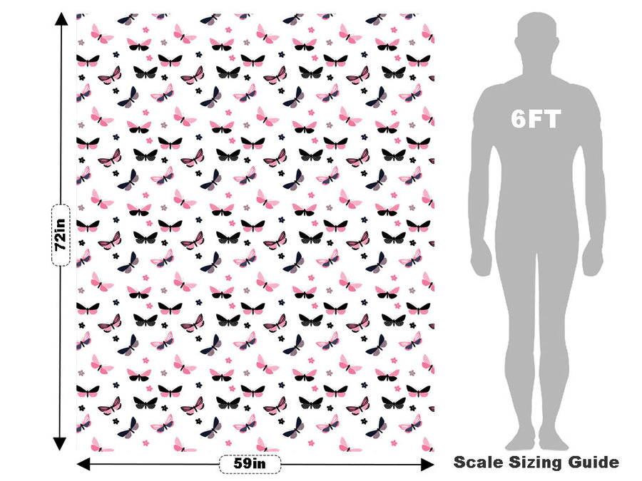 Polkadot Daisies Bug Vehicle Wrap Scale~Rwraps Series 914 Polkadot Daisies Bug Measurements~1