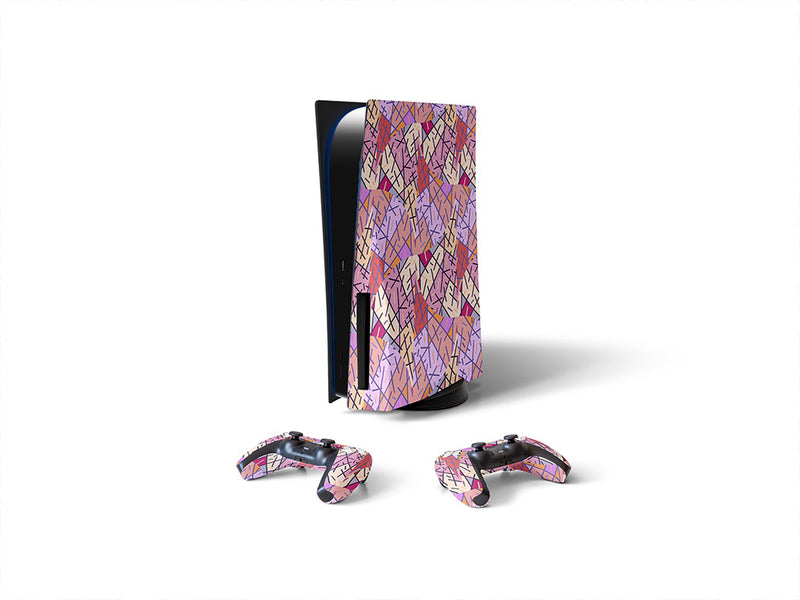 pollockian sensibilities art deco Sony PS5 DIY Skin