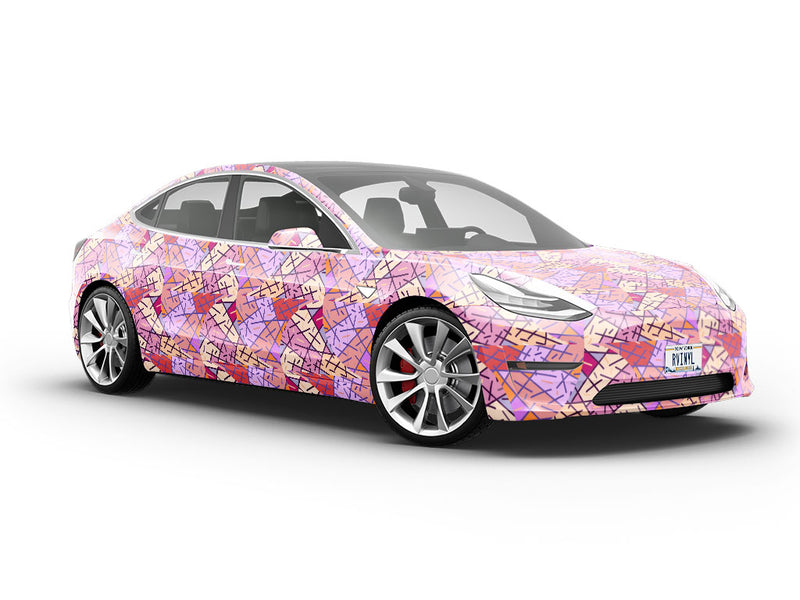 Pollockian Sensibilities Art Deco Vehicle Vinyl Wrap