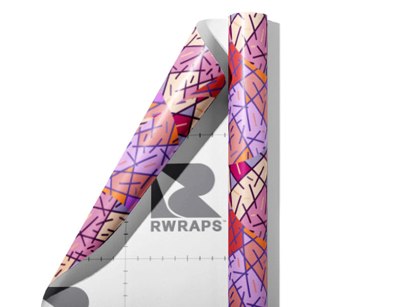 Pollockian Sensibilities Art Deco Wrap Film Sheets~Rwraps Series 914 Pollockian Sensibilities Art Deco Scrolled Sheet~3