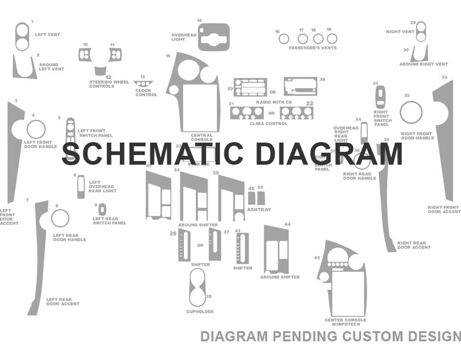 pontiac custom Dash Kit Diagram