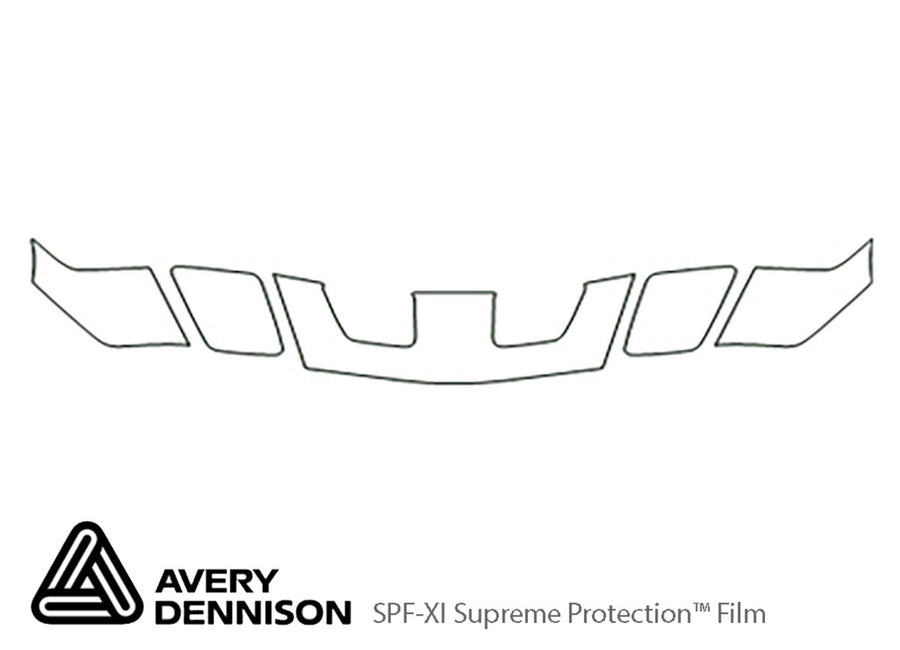 firebird Avery Dennison Clear Bra Hood Precut PPF Diagram