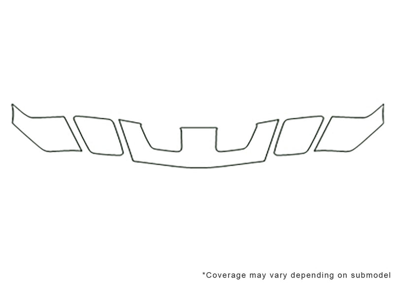 firebird Avery Dennison Clear Bra Hood Precut PPF Diagram