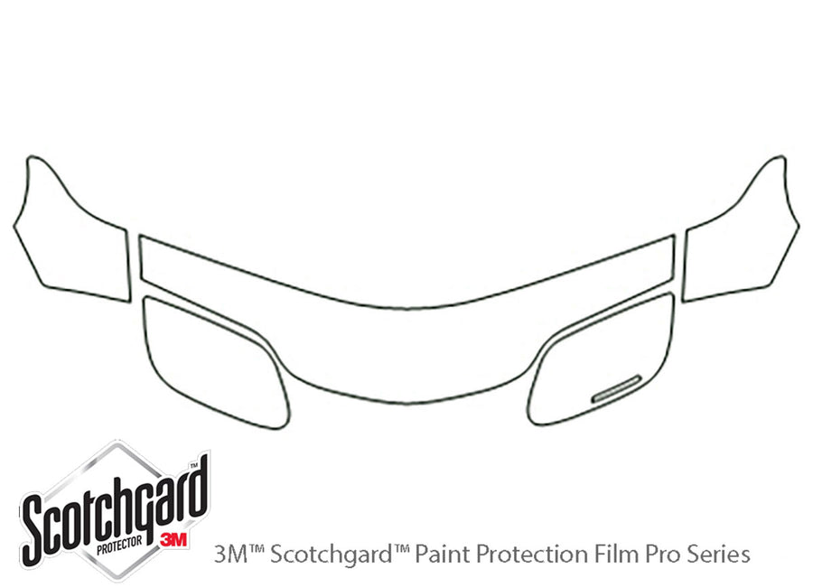 firebird 3M Clear Bra Hood Precut PPF Diagram