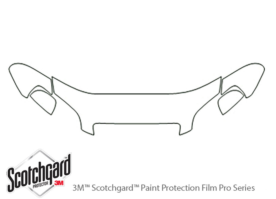 g3 3M Clear Bra Hood Precut PPF Diagram