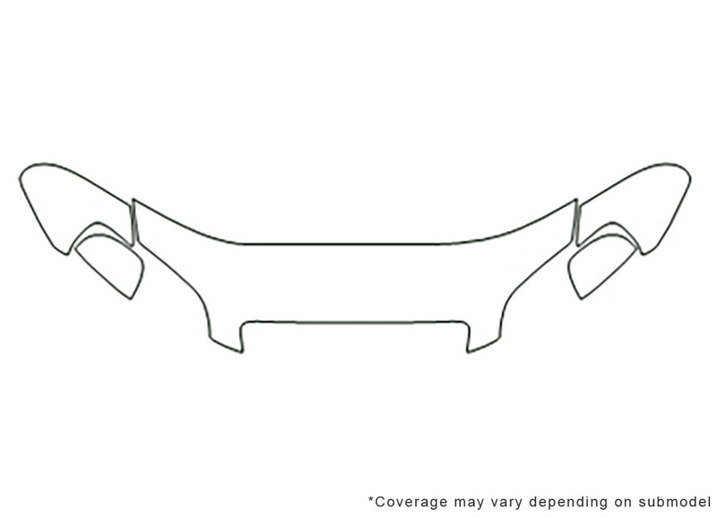 g3 3M Clear Bra Hood Precut PPF Diagram