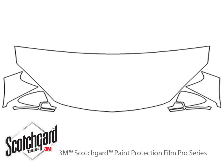 g6 3M Clear Bra Hood Precut PPF Diagram